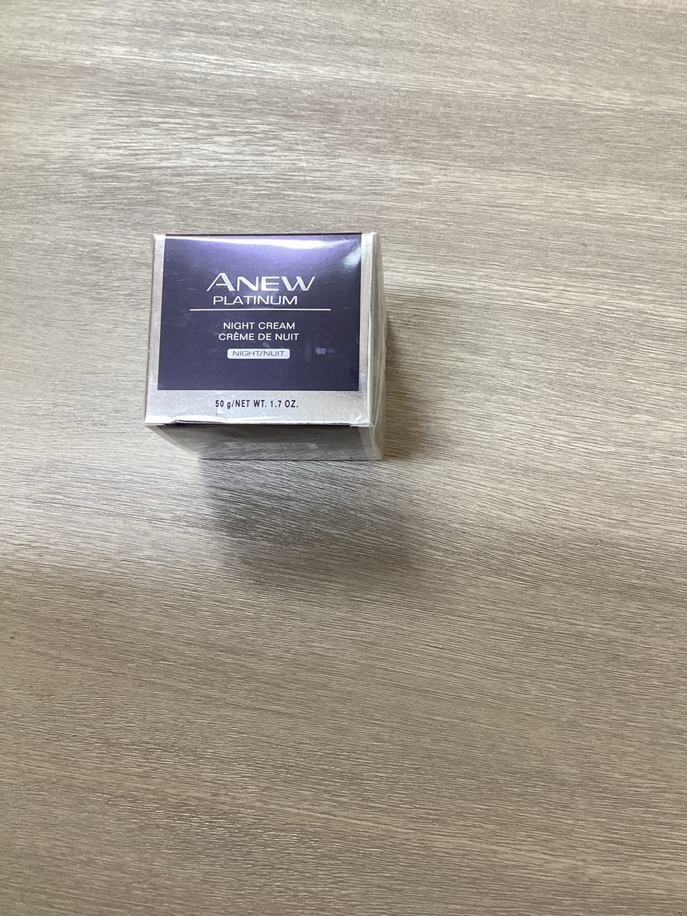 Avon Anew Platinum Night Cream – Purple and Silver